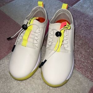 Clove Sneakers with Neon Yellow Accents